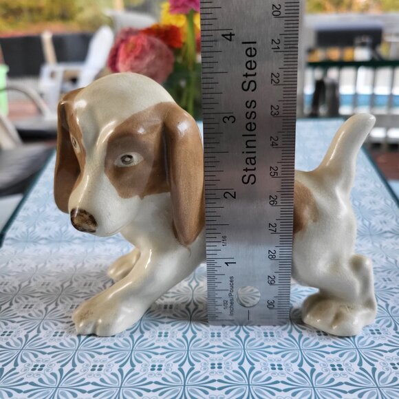 Vintage Bassett Hound Dog Figurine Porcelain England - Picture 13 of 16